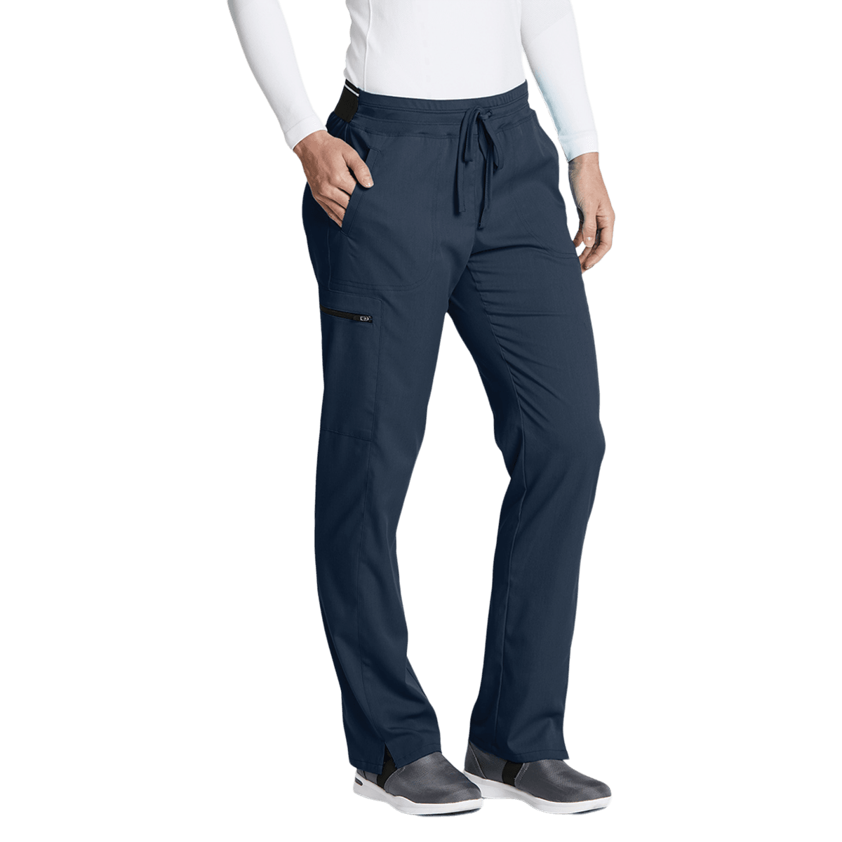 Grey's Anatomy Kim Scrub Pant, 3 Pocket, Tall, Steel, Women's, Large
