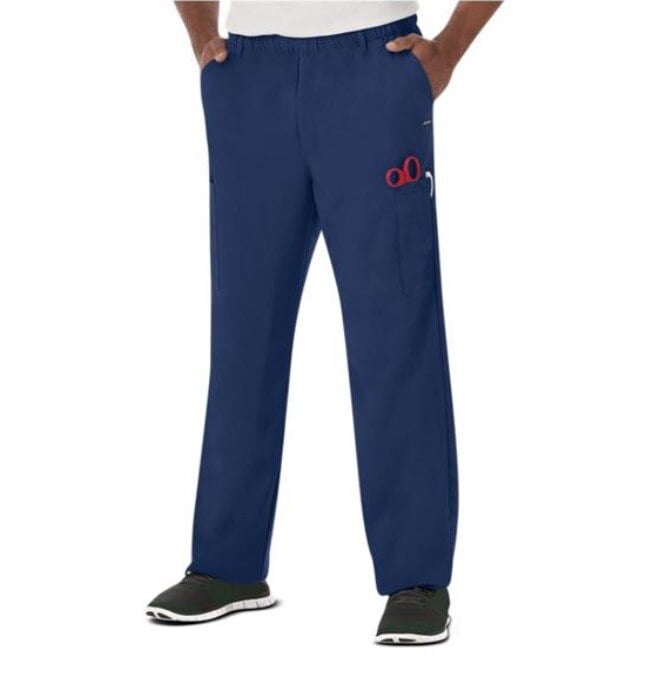 Jockey Scrub Pant, Mens, DS Short, Small, New Navy, 72% Polyester/21% Rayon/7% Spandex, 7 Pockets