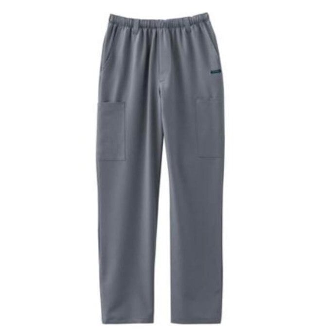 Jockey Scrub Pant Men Drawstring, Pewter, X-Large, 72% Polyester/21% Rayon/7% Spandex, 7 Pockets