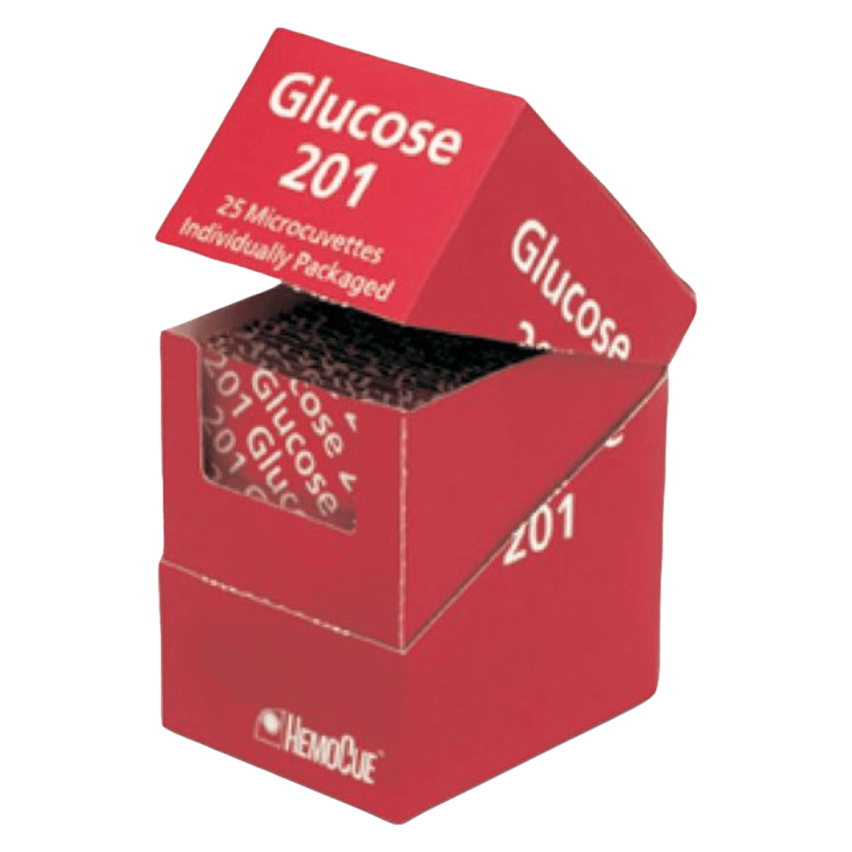 HemoCue Glucose 201 Micro Cuvette, CLIA Waived, Individually Wrapped, 50/Box