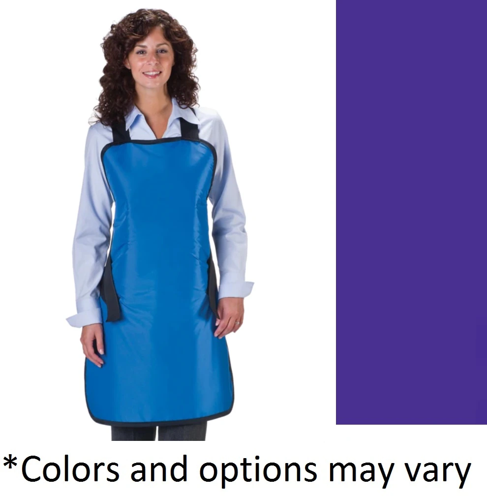 Wolf X-Ray Adult Lead Apron, 24" x 32", Medium, Purple, with Straps