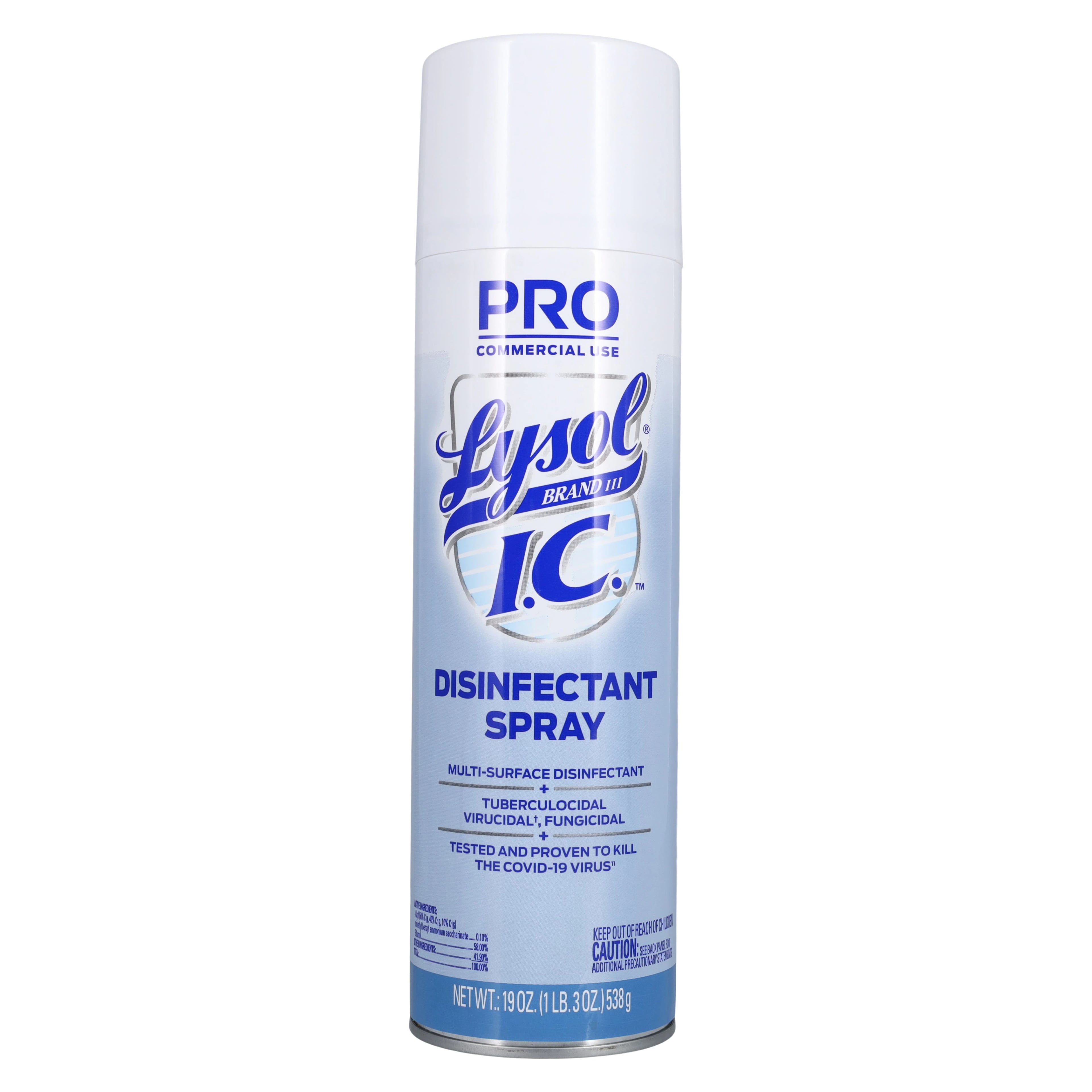 Lysol I.C. Disinfectant Spray, Control Flo, 19 oz Can, Light Scent