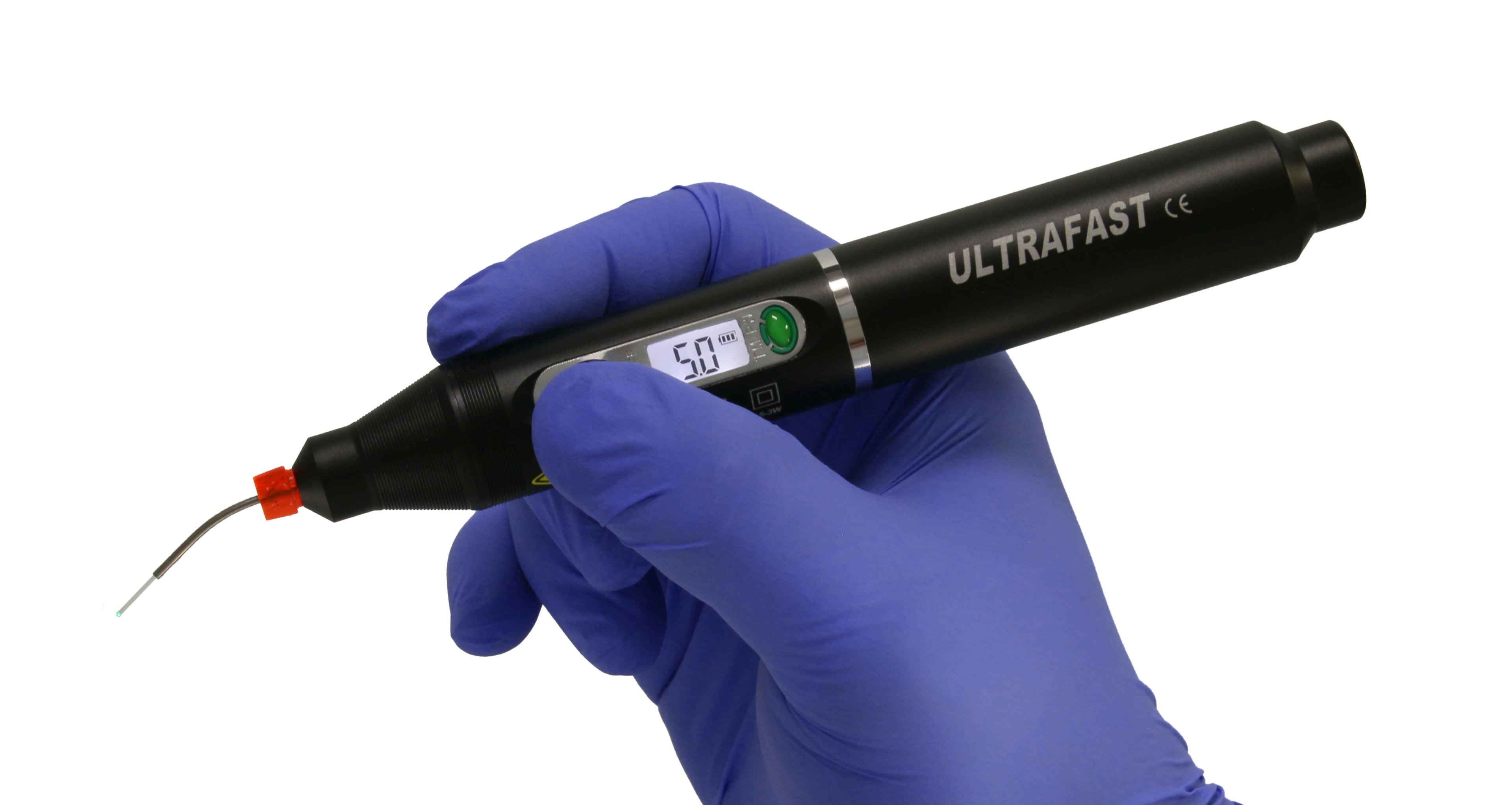 DentLight Ultrafast™ Wireless Diode Laser Kit, 3W Continuous / 5W Pulsed, 810nm, with Charging Stand, 5 Fiber Tips, Laser Shield, Goggles, and Accessories