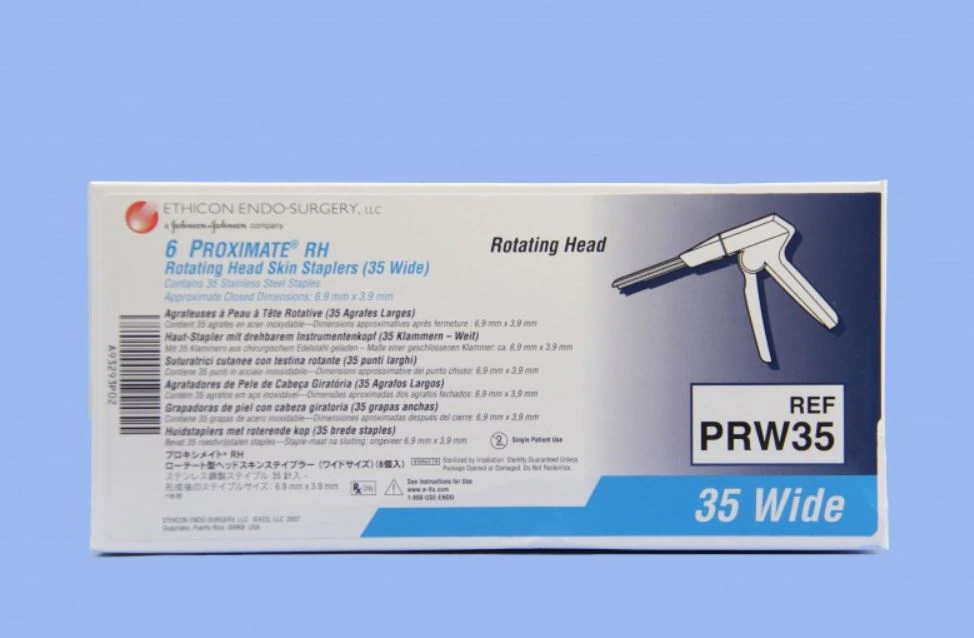 Proximate Skin Stapler, Titanium, Pistol Grip, 35 Wide, 6/Box