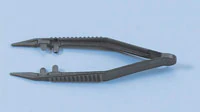 Busse Hospital Disposable Posi-Grip Thumb Forcep, Straight, 4", Plastic, Non-Sterile, 200/Case