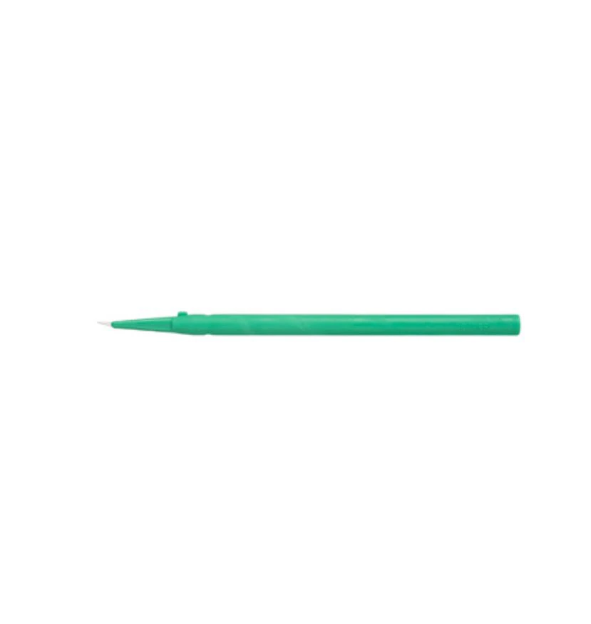 Beaver-Visitec Micro-Unitome Surgical Knife, 5mm Depth, Plastic/Stainless Steel Tip, Sterile, Disposable, 10/Box