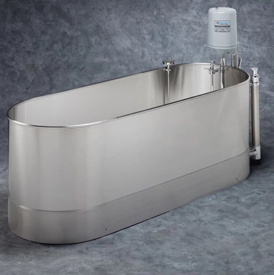 Whitehall Hi-Boy Hydrotherapy Whirlpool, Stationary, 105 gal, Stainless Steel, H105