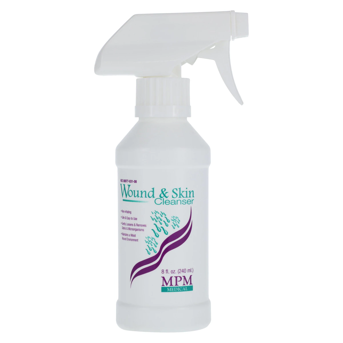MPM Wound & Skin Cleanser Solution, 8 oz Bottle