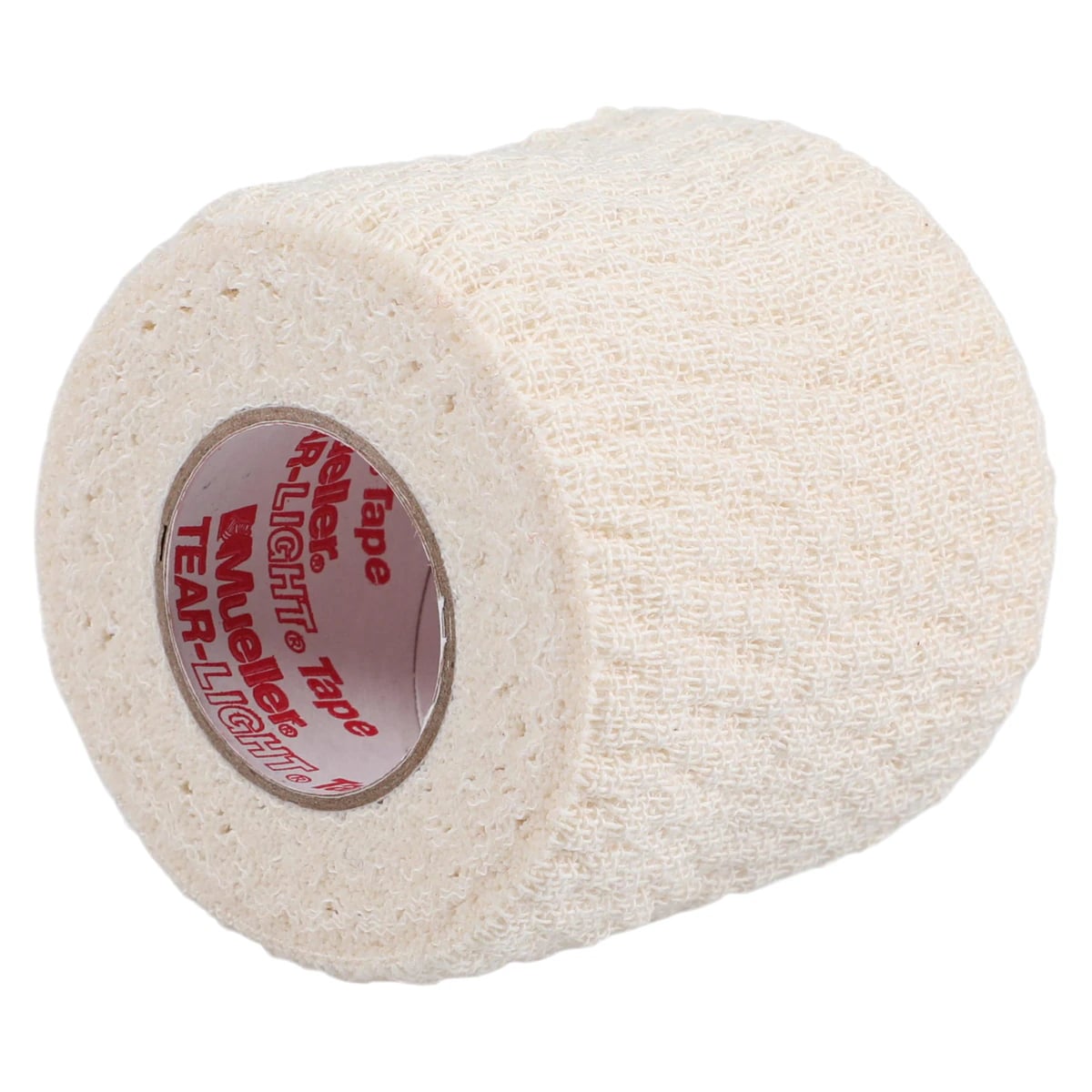 Mueller Tear-Light Elastic Athletic Tape, 2" x 5 yd, White, Non-Sterile, Latex-Free, 24/Case
