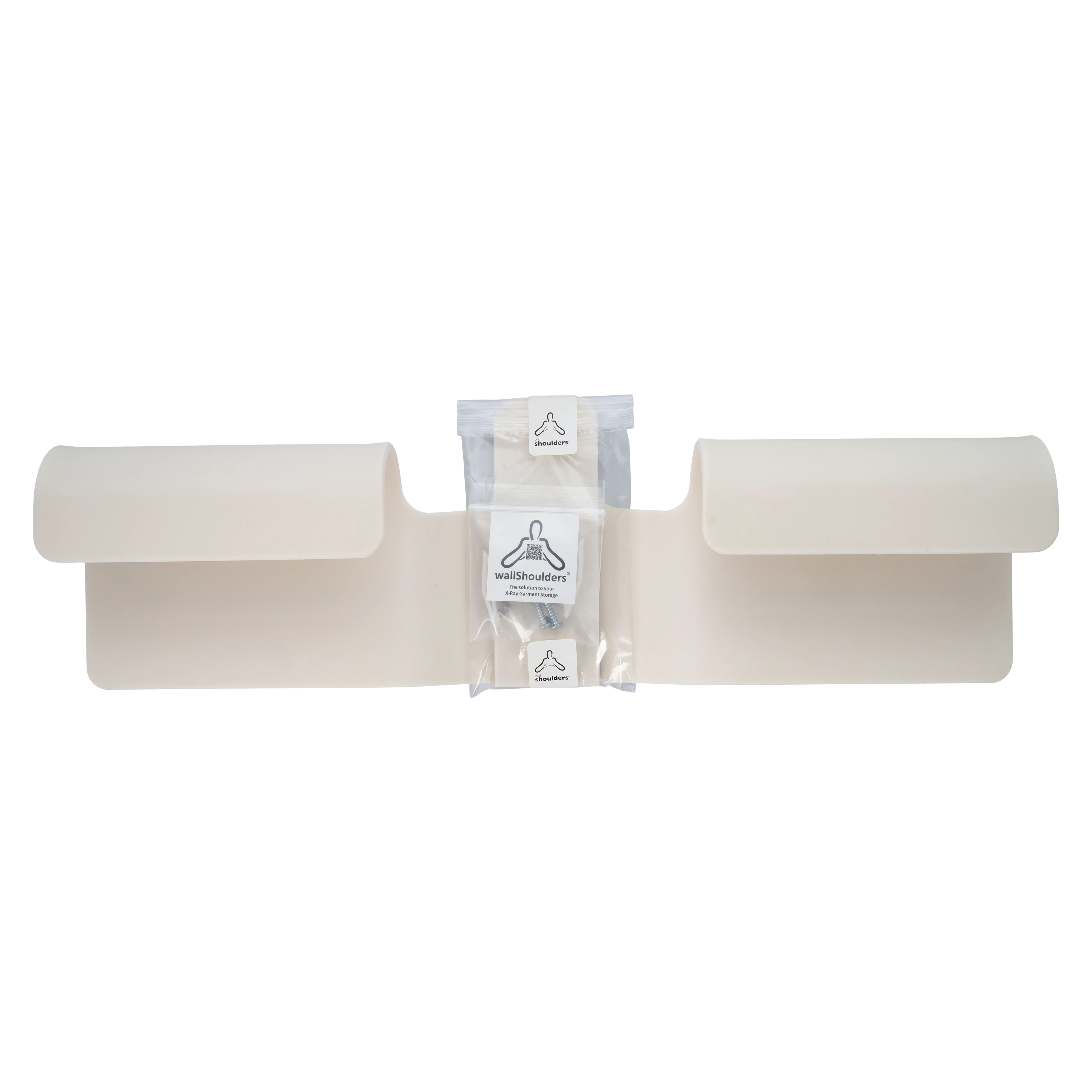 wallShoulders 3120 X-ray Apron Hanger, Panoramic Poncho Style, Bisque, WS3120B