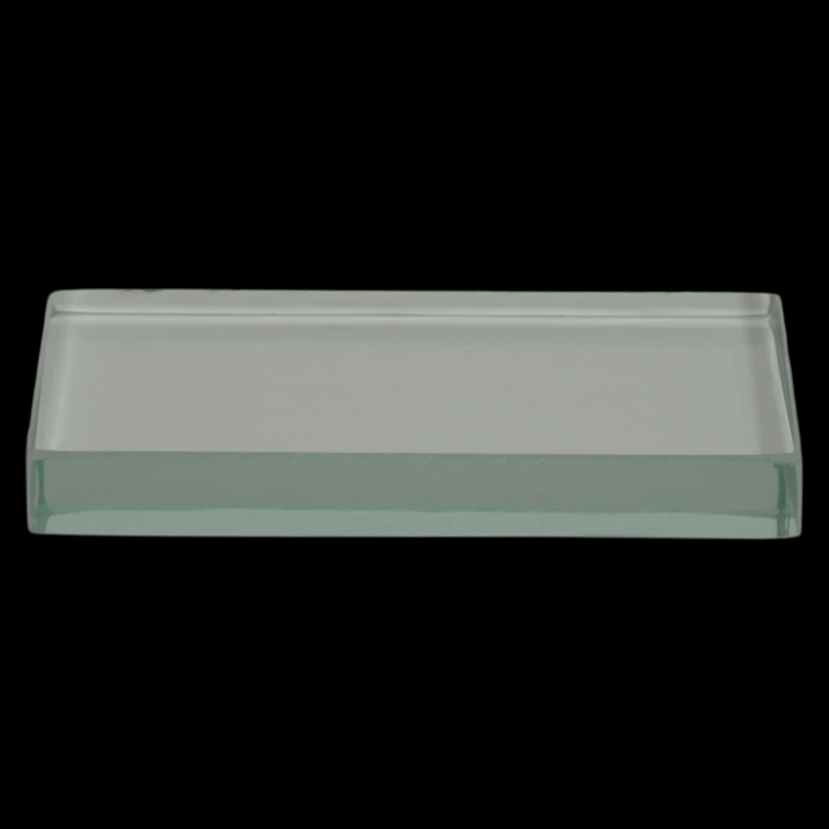 Buffalo Dental No. 10A Glass Mixing Slab, 3" x 6" x 3/4", Polished Glass with Beveled Edges, 1/Pk, 78580