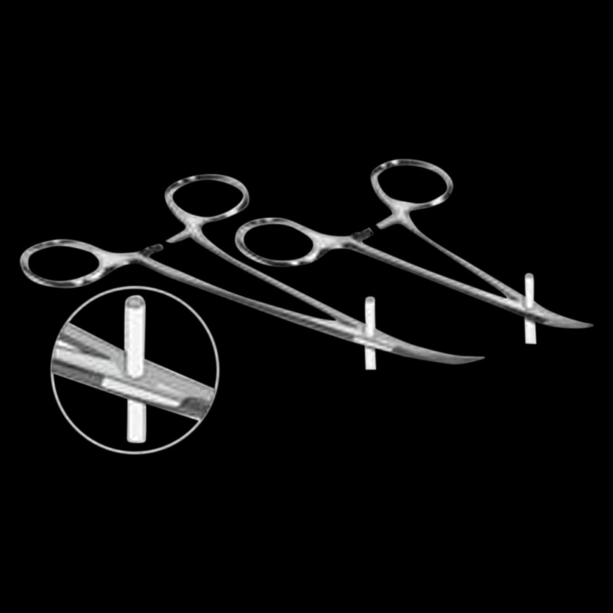 Kwik-Stand™ Hemostat, Small Curve, Stainless Steel
