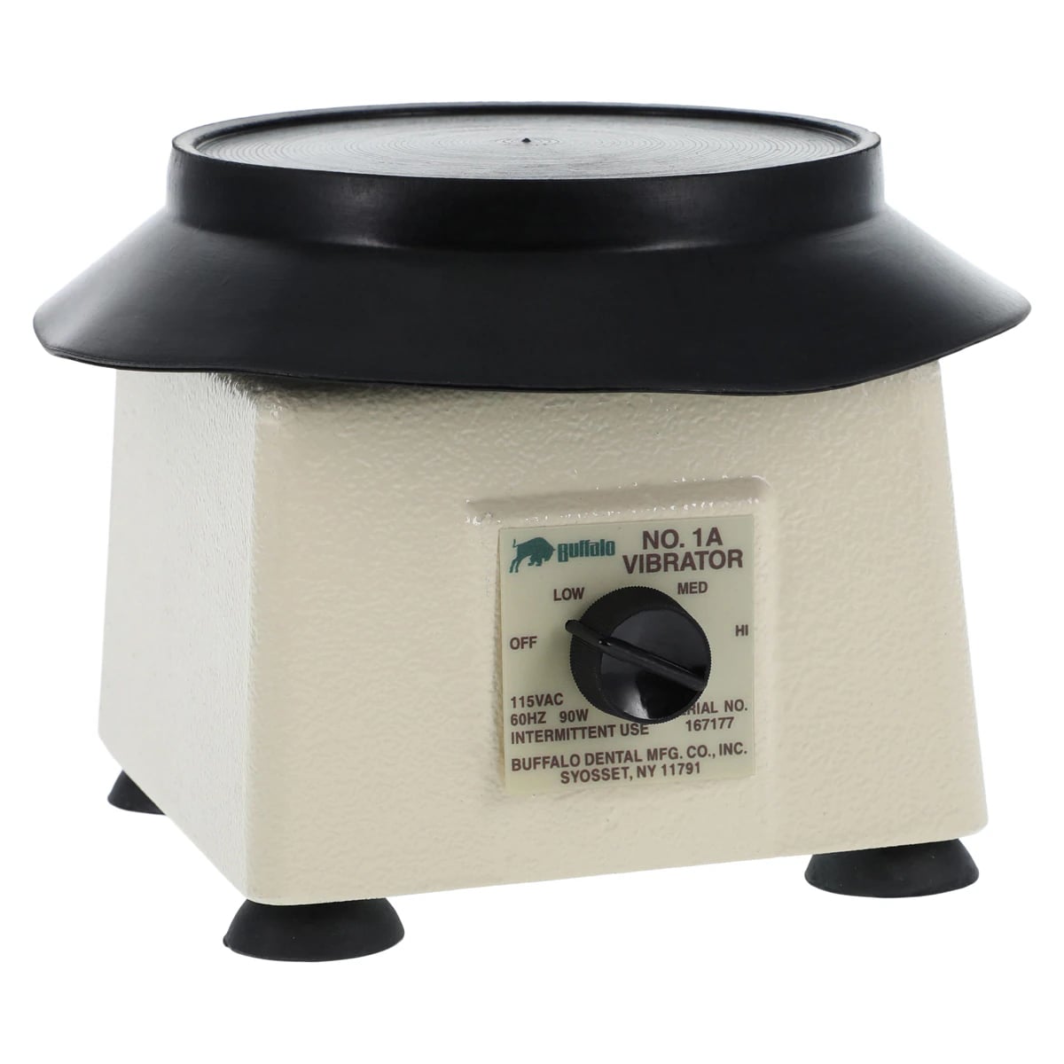 Buffalo Dental PowerRite Vibrator, Style #1A, 3-Speed, 110-120V, 4" Rubber Platform, 84350