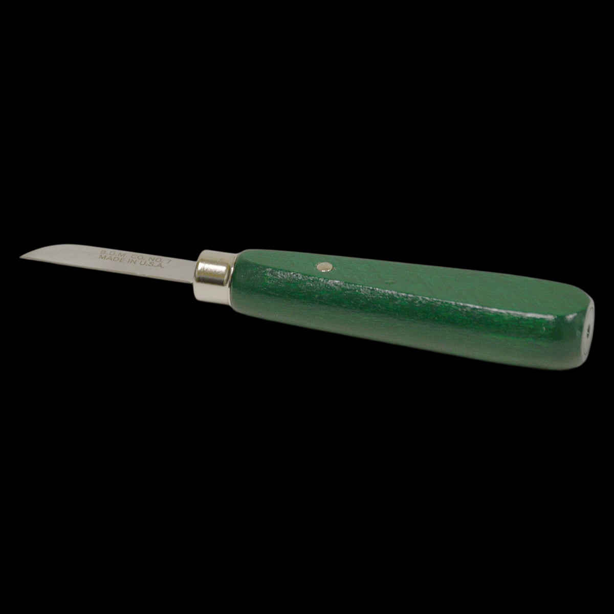 Buffalo Dental #7 Lab Knife, Green Line Enameled Wood Handle, 1-1/2" Carbon Steel Blade, 1/Pk, 55590