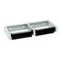 Bobrick Toilet Tissue Dispenser, Cast Aluminum with Satin Finish Stainless Steel, Surface Mount, 12.5 in x 4.875 in x 1.5 in