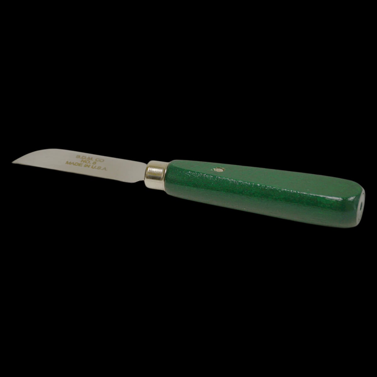 Buffalo Dental #8 Plaster Knife, Green Line Enameled Wood Handle, 2" Carbon Steel Blade, 1 Each, 55630