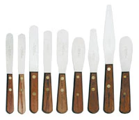 Zahn Dental Plaster Spatula, Size 2R, Single End, 4 in, Flexible Wood Handle