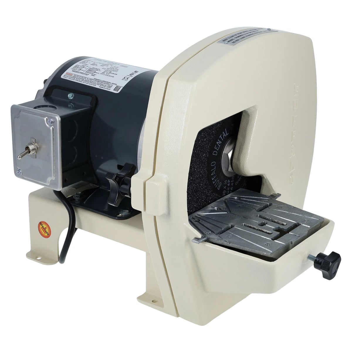 Buffalo Dental Wet Model Trimmer, 10" Diameter Carborundum Wheel, 1/2 HP, 120 V AC, 9 A, 60 Hz, 61792