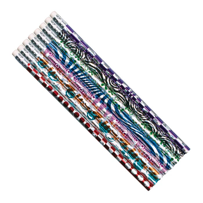 Sherman Specialty 7.5" Economy Foil Pencil Mix, Assorted Colors, 500/Box