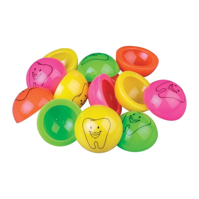 Sherman Specialty Tooth Poppers, 45mm, Assorted Neon Colors, 48/Pack