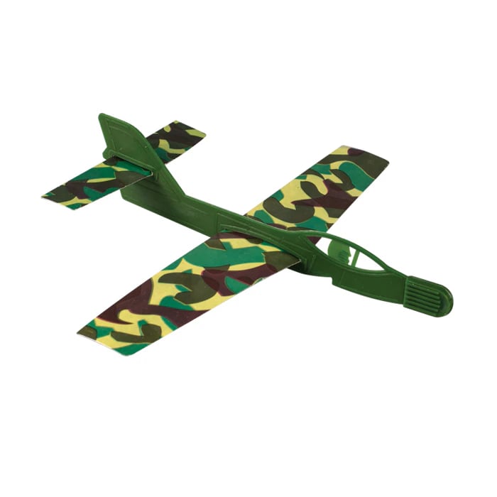 Sherman Specialty 4" Camouflage Gliders, Assorted Colors, 144/Box, Individually Wrapped