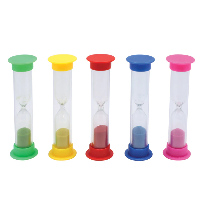 Sherman Specialty S2998 2-Minute Sand Timer, Neon Assorted Colors, 3.5", 50/Pack