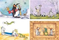 Recall Card Animal Assortment, Laser 4-Up, 8.5 in x 11 in, 200/Package