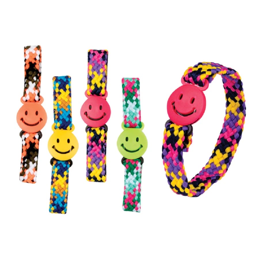 Smile Buckle Bracelets, Assorted Colors, 7.5 in, 72/Pkg, S2926