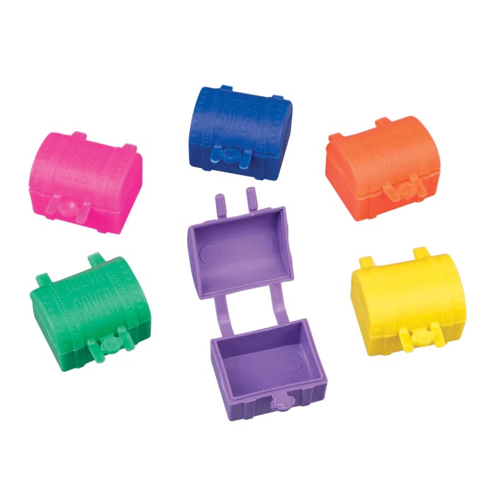 Sherman Specialty 1" Neon Tooth Saver Chests, Assorted Colors, 144/Pack