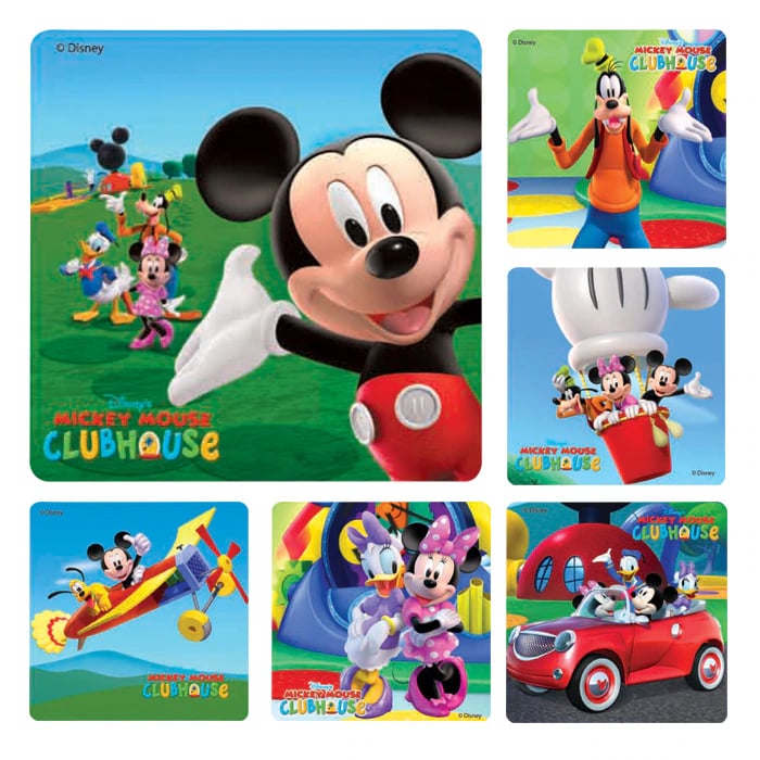 Mickey Mouse Clubhouse Stickers, 2.5" Assorted Designs, 100/Roll, PS378