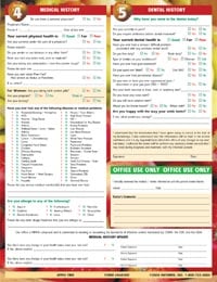 Adult Welcome Form 2-Sided, English, 8.5 in x 11 in, 100/Pk