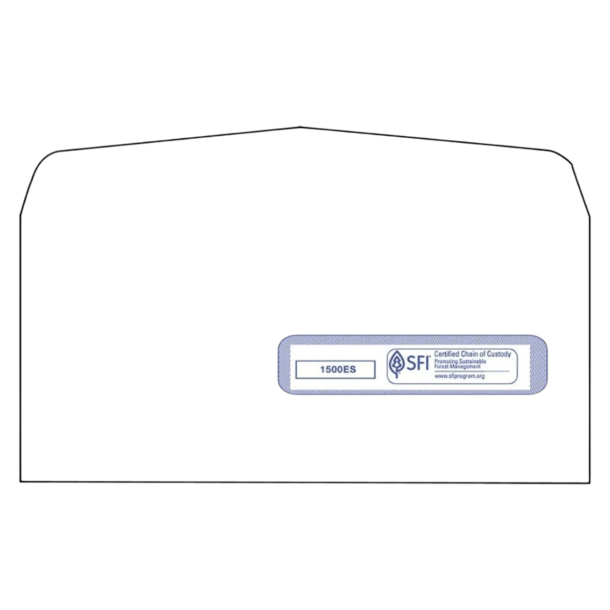 CMS-1500 Self-Seal Envelope, #10, 1 Window, 500/Box