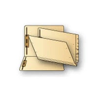 End Tab File Folder w/ Bonded Fasteners in Positions 1 & 3, Manila, Letter Size, 14 Pt. Reinforced Tab, 50/Box