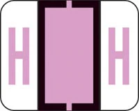 Tab "H" End Tab Labels, 1.25" x 1", 500/Roll