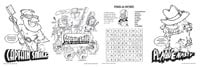 Captain Smile & Friends Coloring Book, Superheroes and Villains, 12 Pages, English, 5.5 in x 7 in, 50/Pack