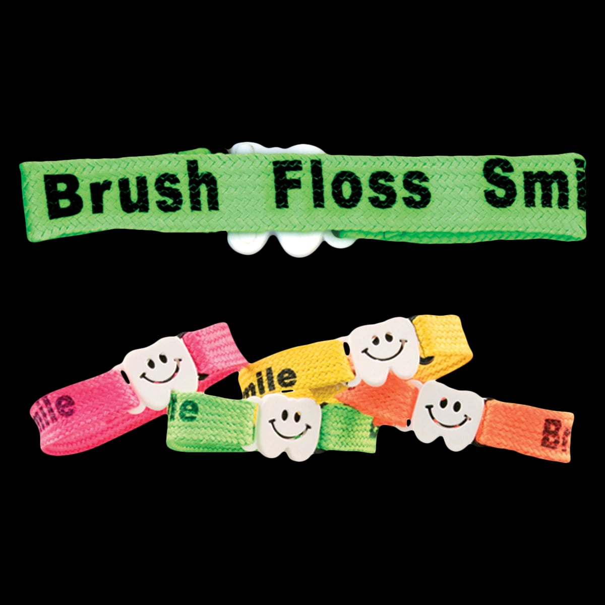 Tooth Sayings Bracelet Assorted Pack of 48