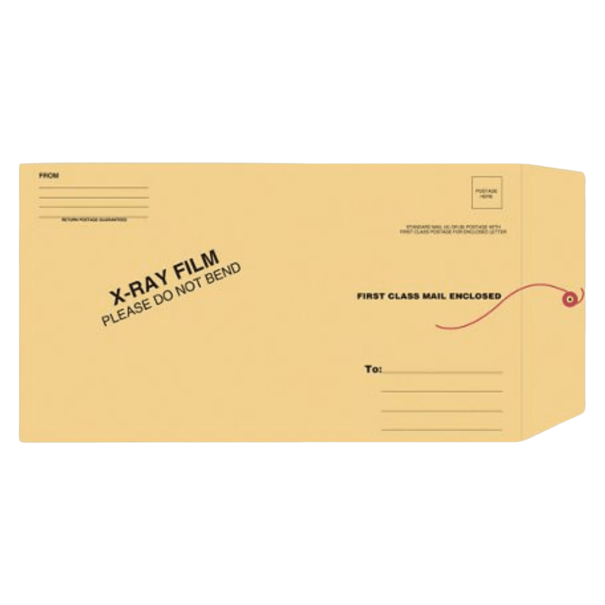 X-Ray Mailing Envelopes, 12.5" x 7", 50/Box