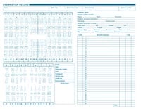 Chart Form Perio Prim/Perm Arc, Exam Record Dental Charts, Horizontal, 8.5 in x 11 in, 250/Pk