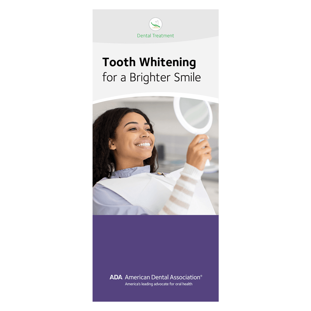 American Dental Association Tooth Whitening Patient Education Brochure, 6-Panel, English, 50/Package, W28523
