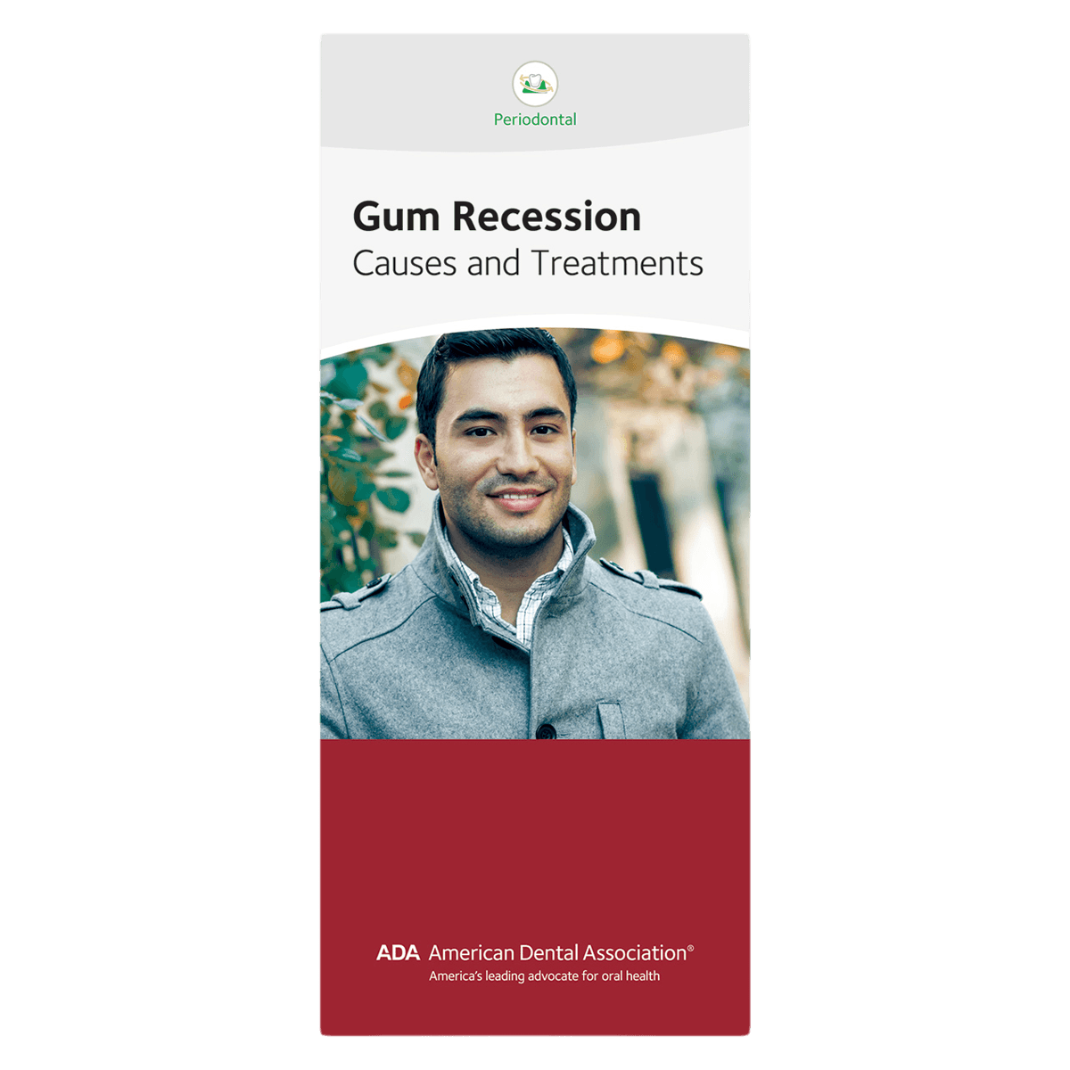 American Dental Assn Brochure Gum Recession: Causes and Treatments, 6 Panels, English, 50/Package