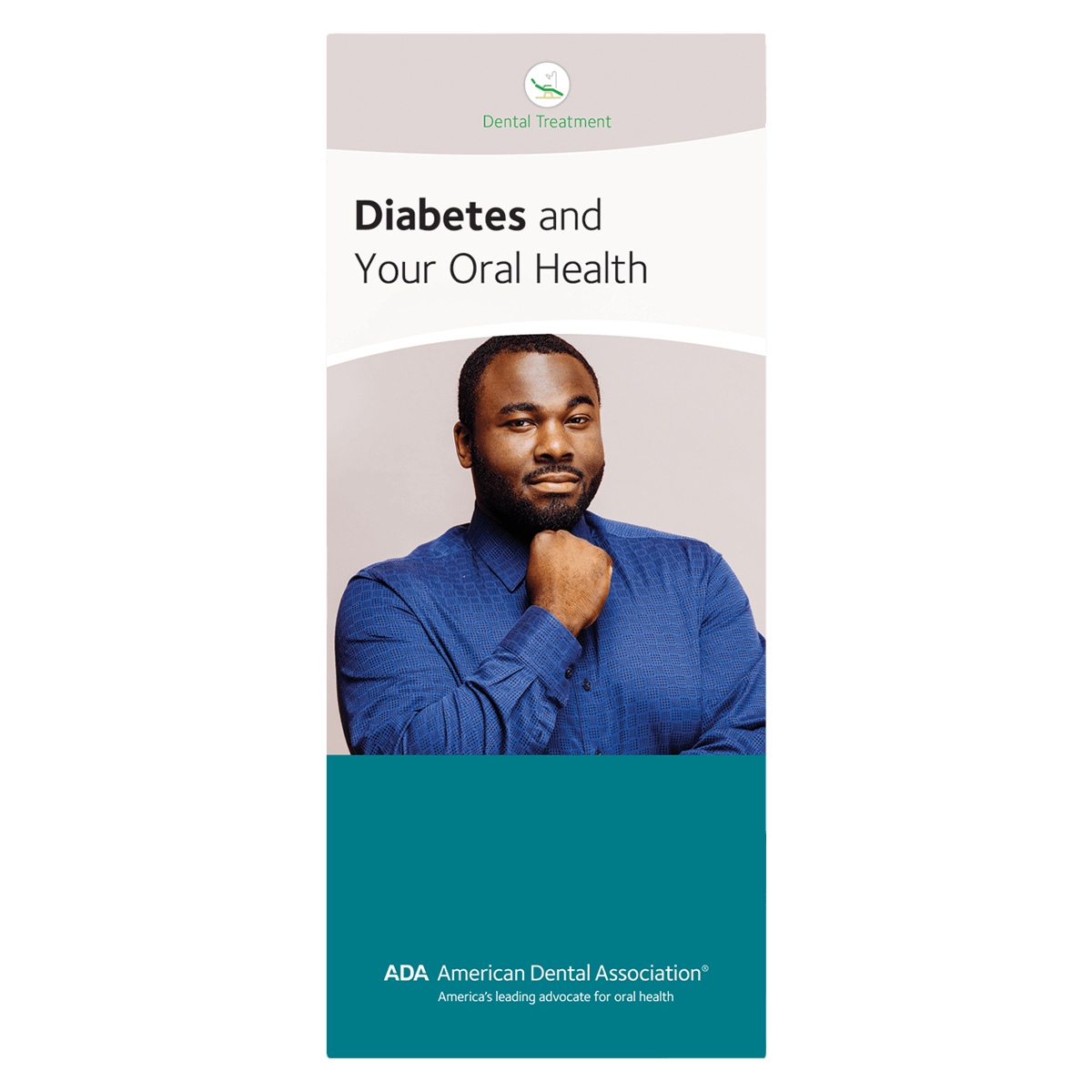 American Dental Association Brochure Diabetes & Oral Health, 8 Panels, English, 50/Package