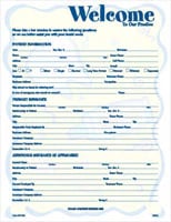 Form Registration Smile Helper, 2-Sided, English, 8.5 in x 11 in, 100/Package