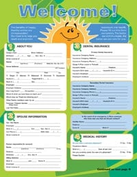 Form Registration Adult Sun, 2-Sided, English, 8.5 in x 11 in, 250/Package