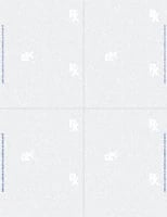 Laser RX Paper Medicaid Approved, Quarter Sheet, 8.5 in x 11 in, Perforated, 500/Package