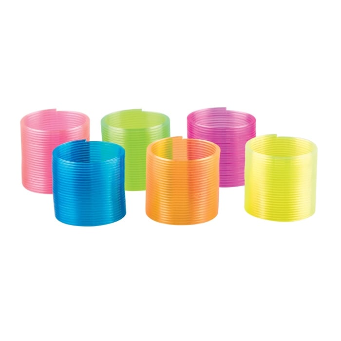 Sherman Specialty Mini Translucent Coils, Assorted Colors, 1.25" (1 1/4"), 72/Pkg, S7432
