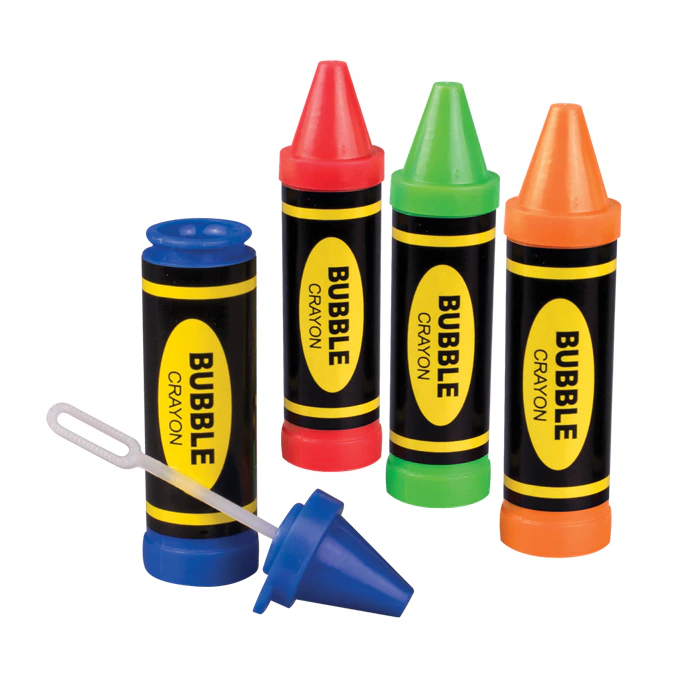 Sherman Specialty Crayon Bubbles, 3" Assorted Colors, 24/Pack, S25013