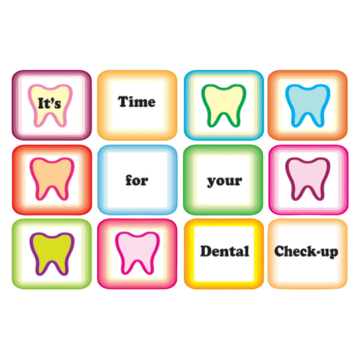 Sherman Specialty 4-Up Tooth Boxes Recall Cards, 8.5" x 11", 200/Pack