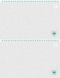 Laser RX Paper WA State, 8.5 in x 11 in, Half Sheet, Perforated, 500/Pk