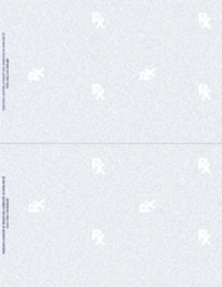 Laser RX Paper Florida Half Sheet, 8.5 in x 11 in, Perforated, 1000/Package