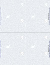 Laser RX Paper Florida Quarter Sheet, 8.5 in x 11 in, Perforated, 1000/Package
